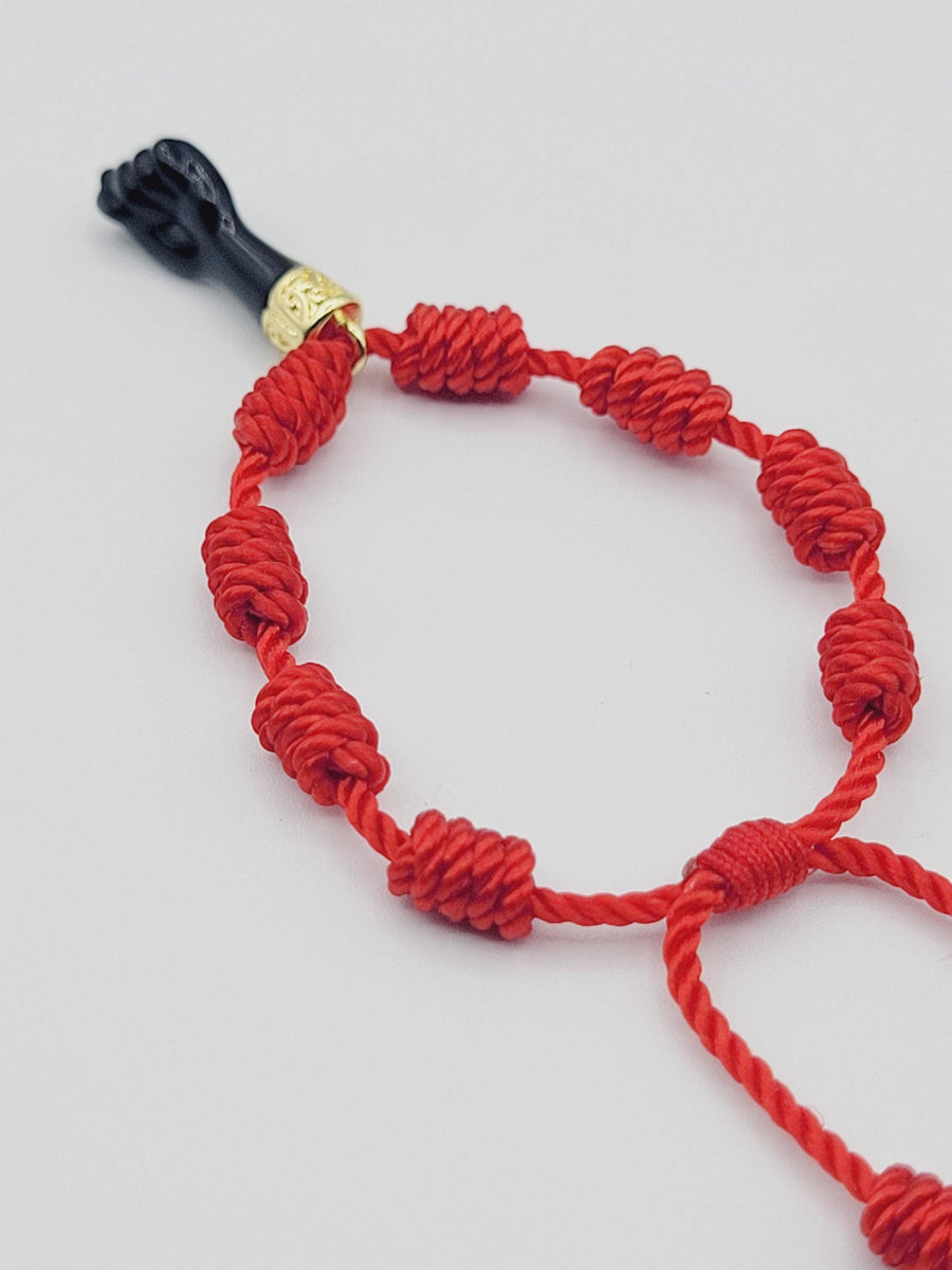 Pulsera Nudo Rojo Azabache para Bebé