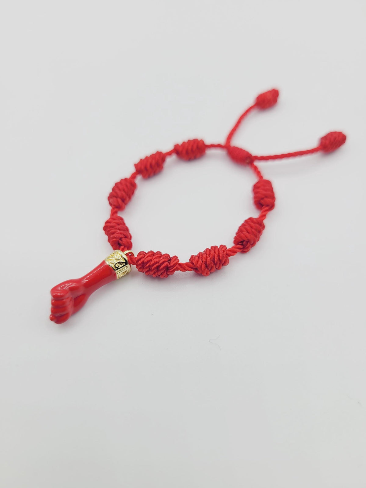 Pulsera Nudo Rojo Mano de Azabache para Bebé