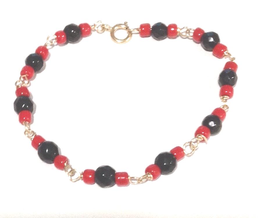 Pulsera Bebé Azabache Oro 14K