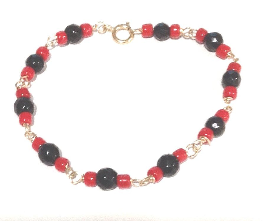 Pulsera Bebé Azabache Oro 14K