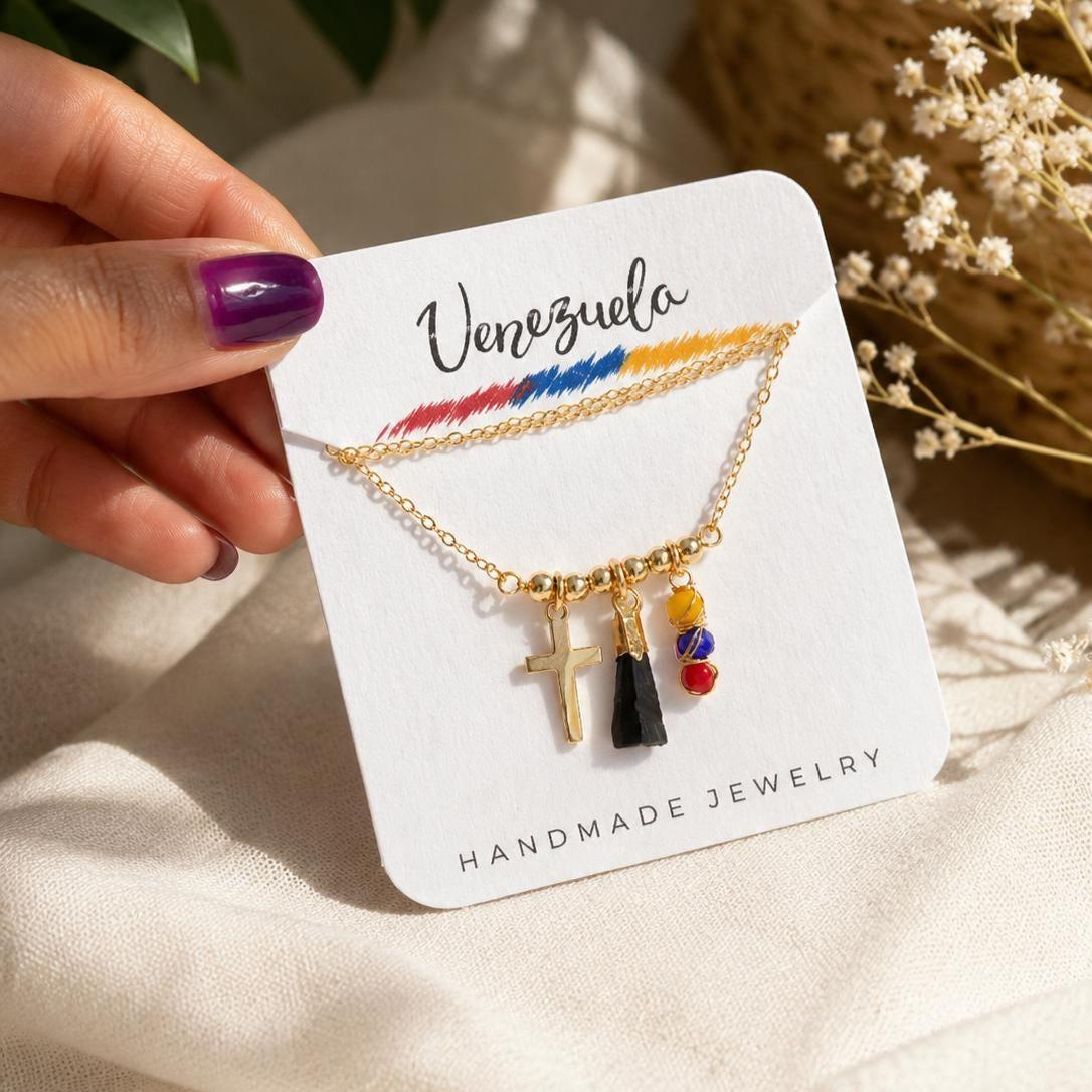Collar venezolano de azabache