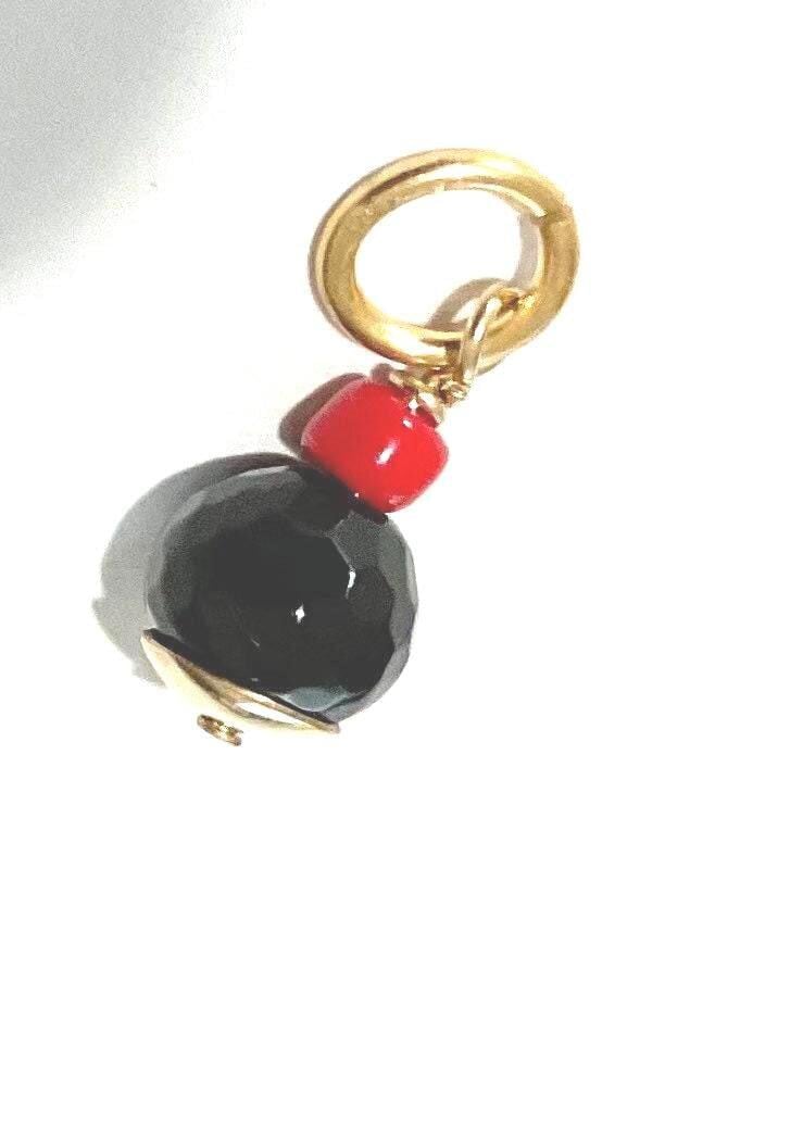 Nuevo dije/colgante «AZABACHE BEAD» de oro de 14 k
